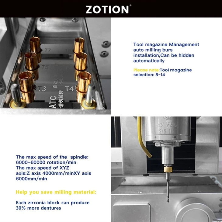 Dental CAD CAM Milling Machine