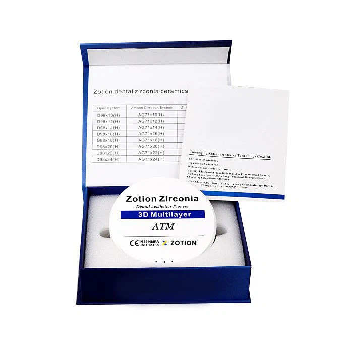 ATM STM 3D Multilayer Dental Zirconia Block