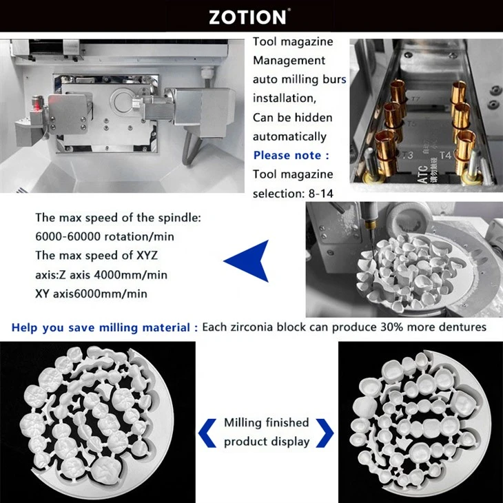 CAD CAM Dental Milling Machine